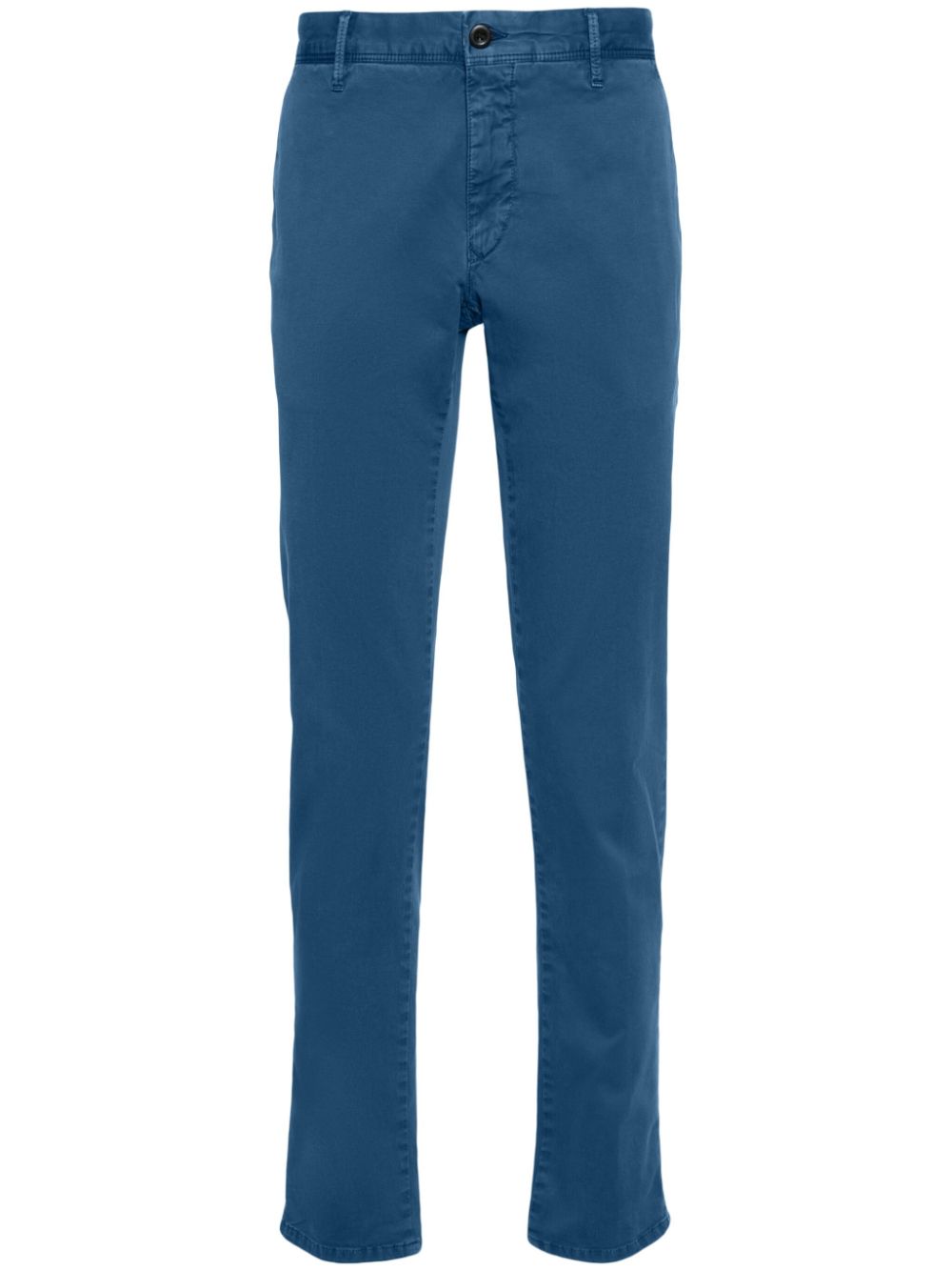 Twill straight-leg trousers - Blue