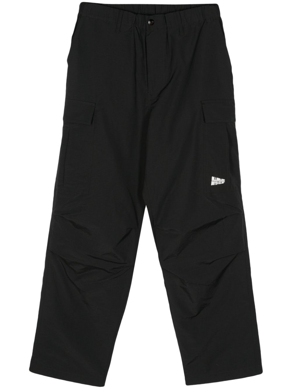 Logo-print cargo trousers - Black