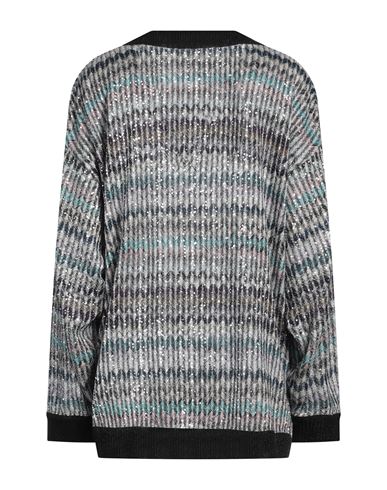 Missoni Woman Sweater Black Size 6 Viscose, Polyamide, Polyester, Metallic fiber