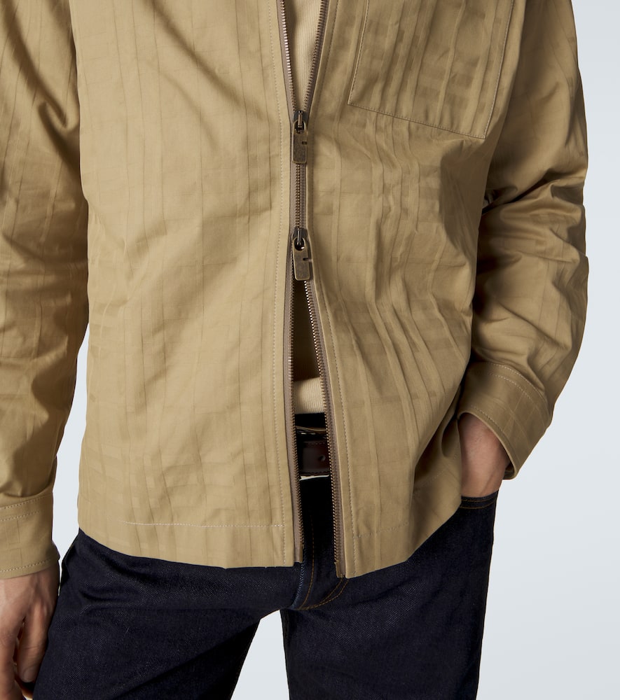 Check cotton jacket