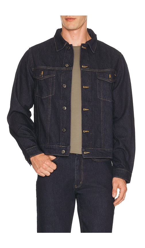 Percival Western Trucker Jacket in Blue
