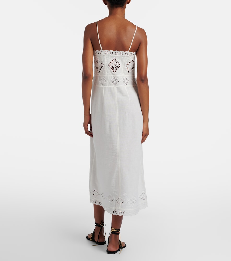 Nelsane cotton and linen midi dress