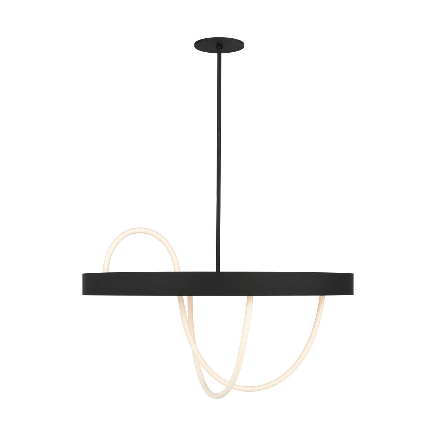 Nightshade Black LED Chandelier from the Uneri Collection