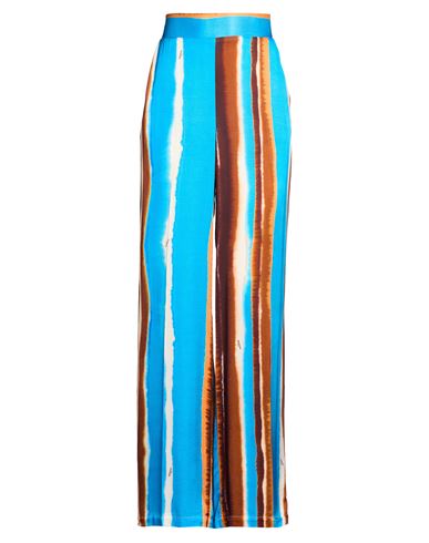 Woman Pants Azure Size M Viscose