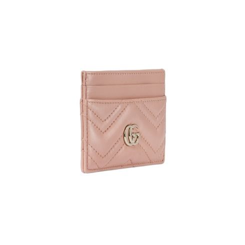 (WMNS) 26 GG Marmont Card Holder Wallet 'Pink Beige'
