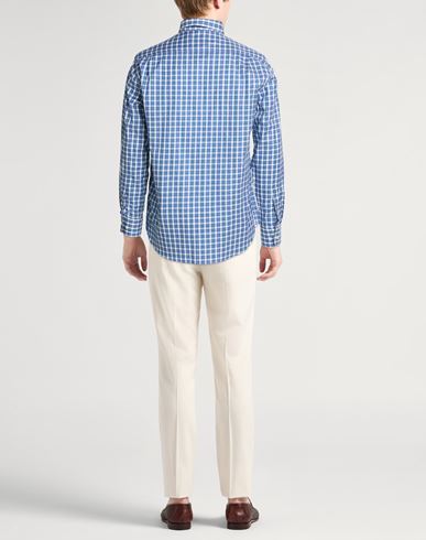 Man Shirt Blue Size 16 Cotton