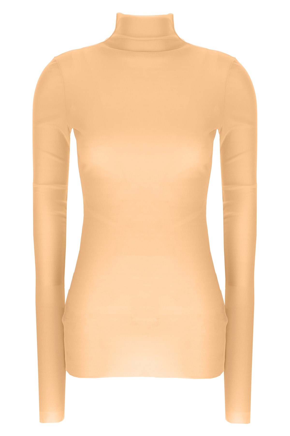 Silk Turtleneck Top