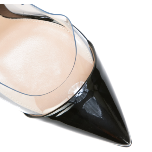 Gianvito Rossi - plexi pump patent leather transparent pane