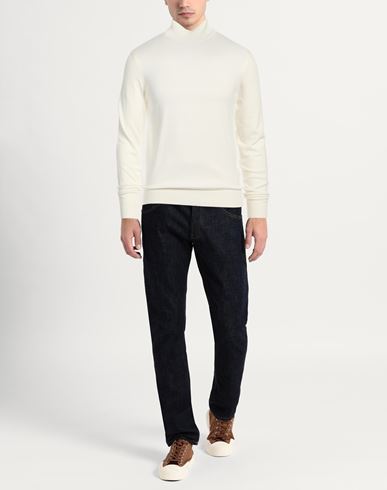 Man Sweater White Size M Viscose, Nylon