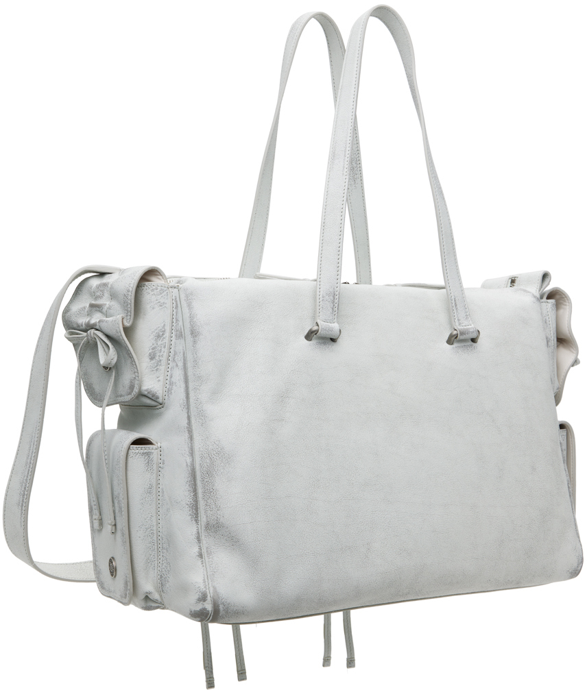 Acne Studios White Multipocket Tote