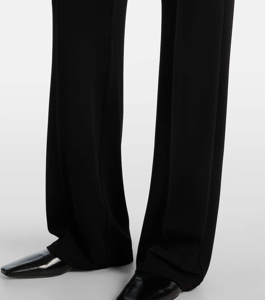 Dinda high-rise jersey straight pants