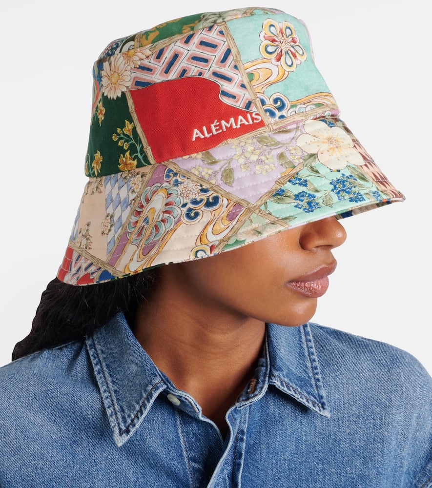Alémais Bianca floral cotton bucket hat