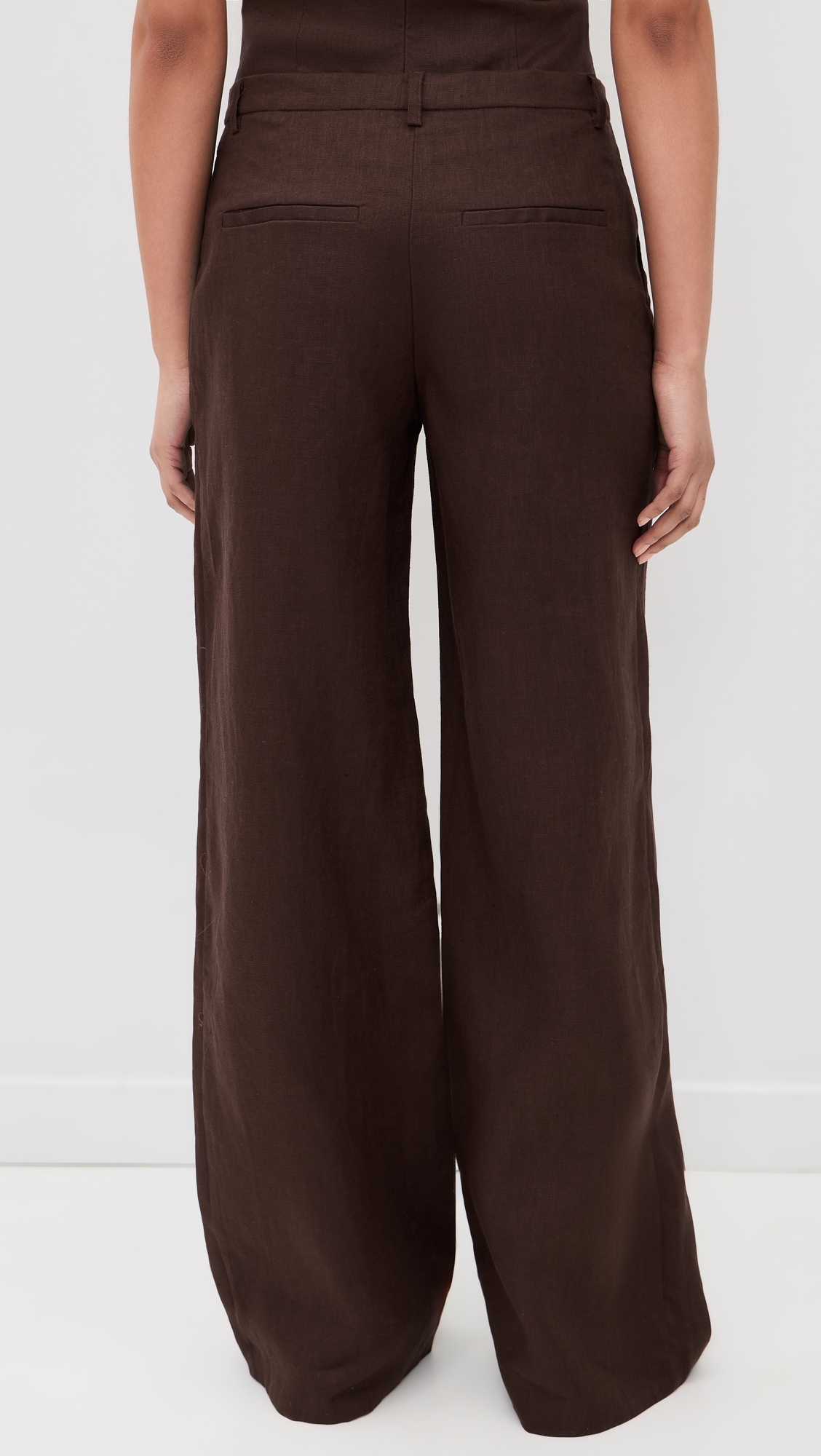 Geordy Hipster Linen Pants Chocolate