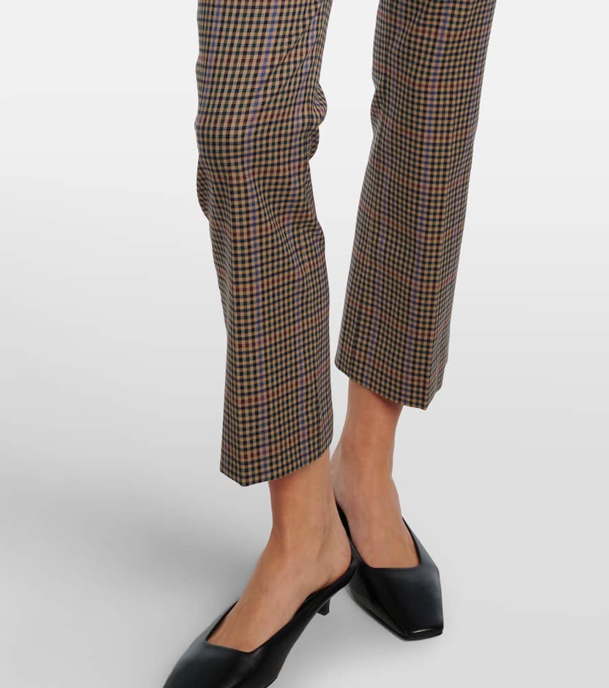 Arte checked slim pants