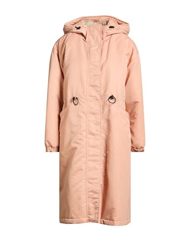Woman Coat Salmon pink Size S Polyamide