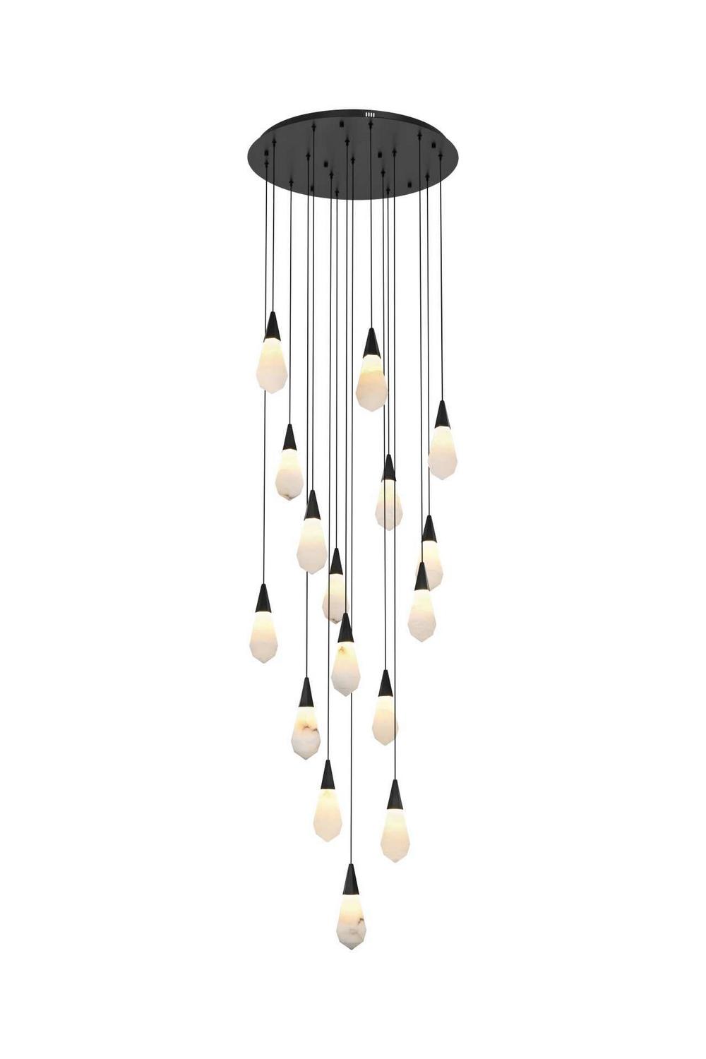 Black LED Pendant from the Amora Collection