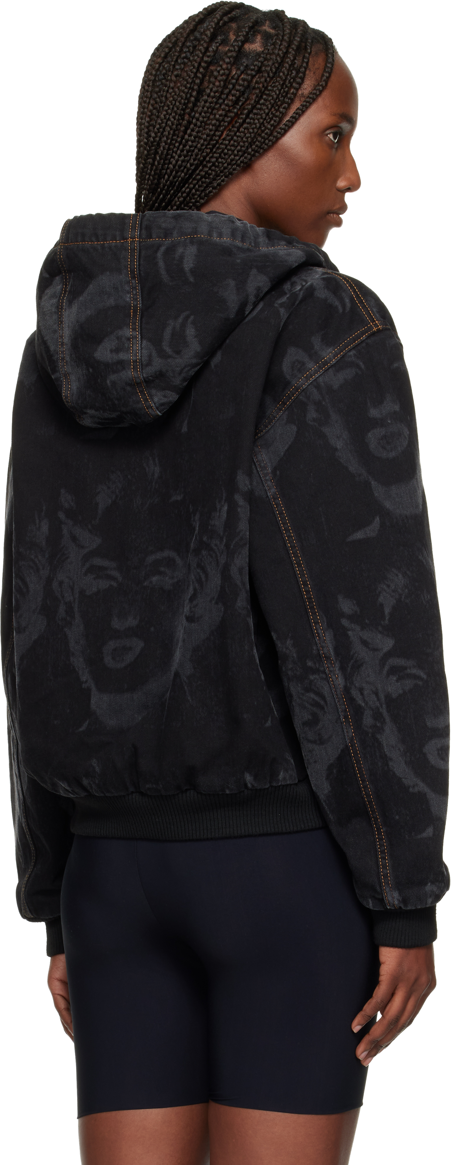 Black Marilyn Workwear Denim Jacket