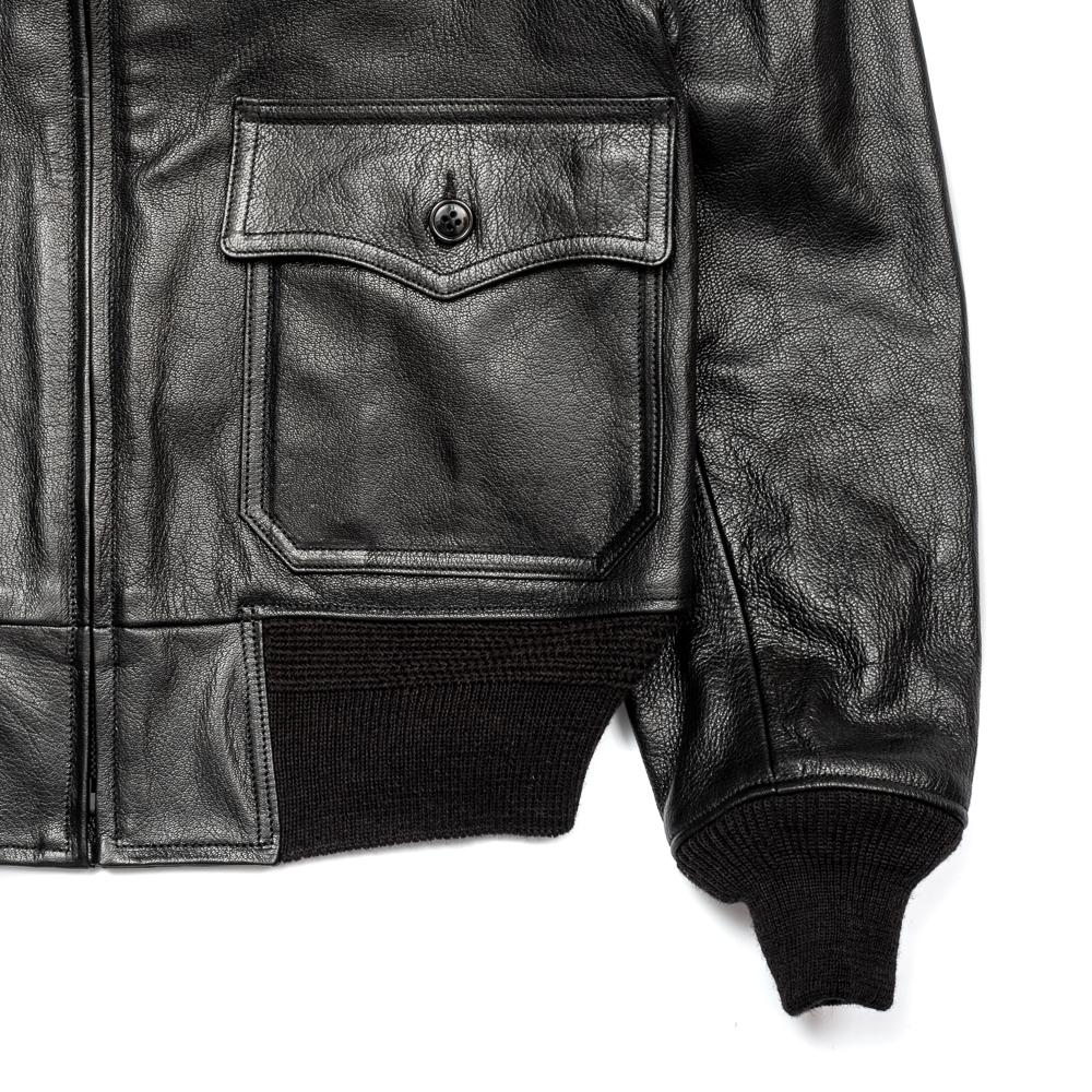 X William Gibson G-1 Leather Jacket Black