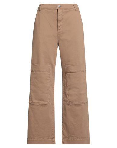 P. a.r. o.s. h. Woman Jeans Camel Size M Cotton, Elastane