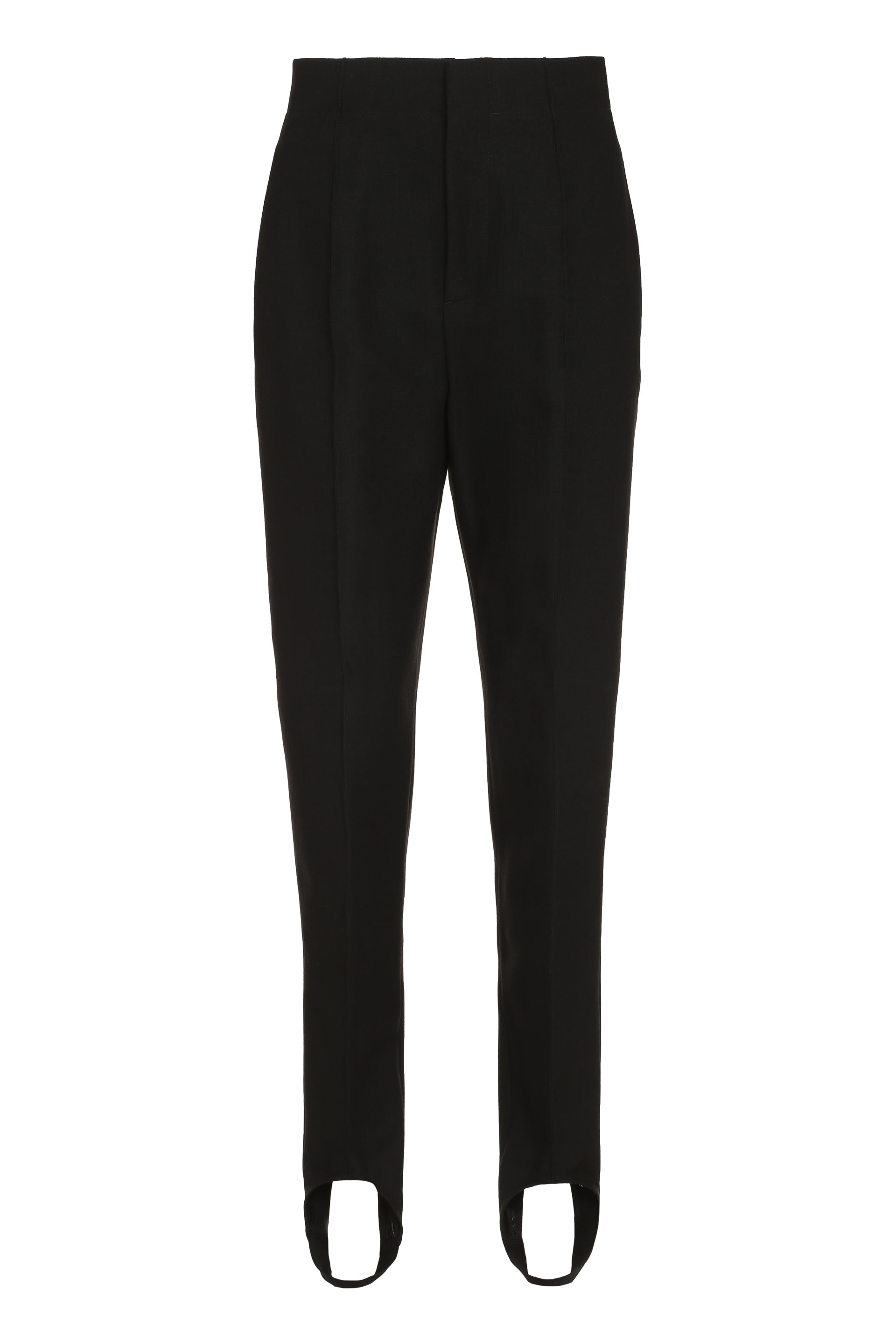 High-Rise Cotton Trousers
