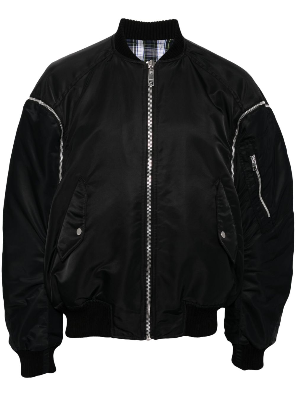 British Bulldog padded bomber jacket - Black