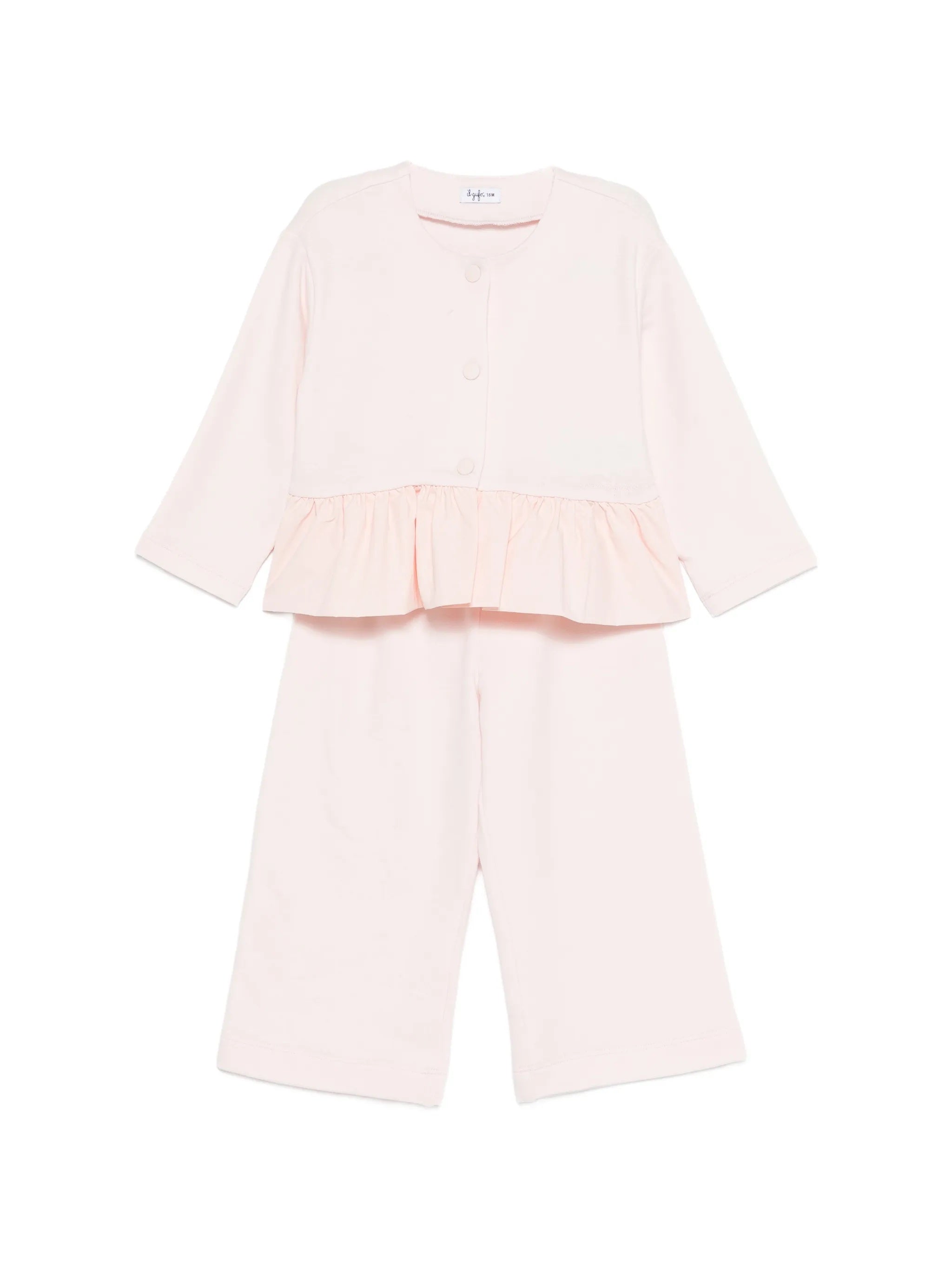 Mini Ruffle Front Button Jacket for Kids