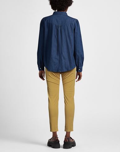 Woman Pants Mustard Size 8 Cotton, Elastane