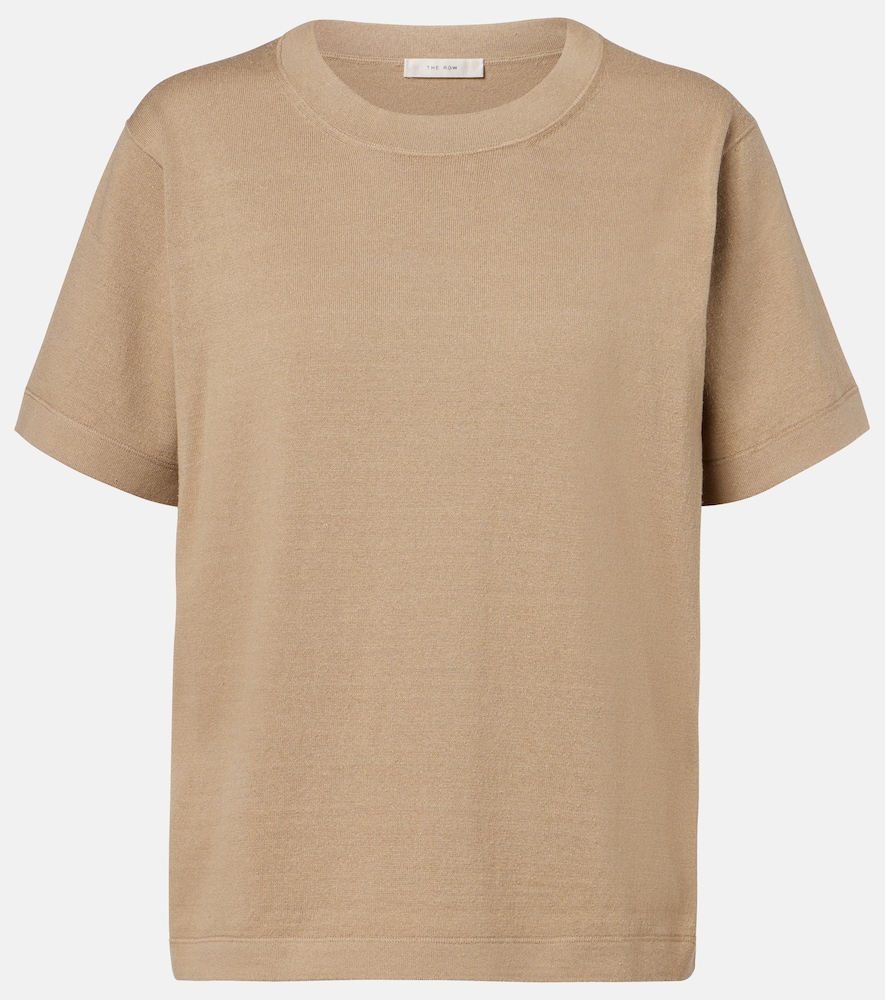 Orlan cotton and silk-blend T-shirt