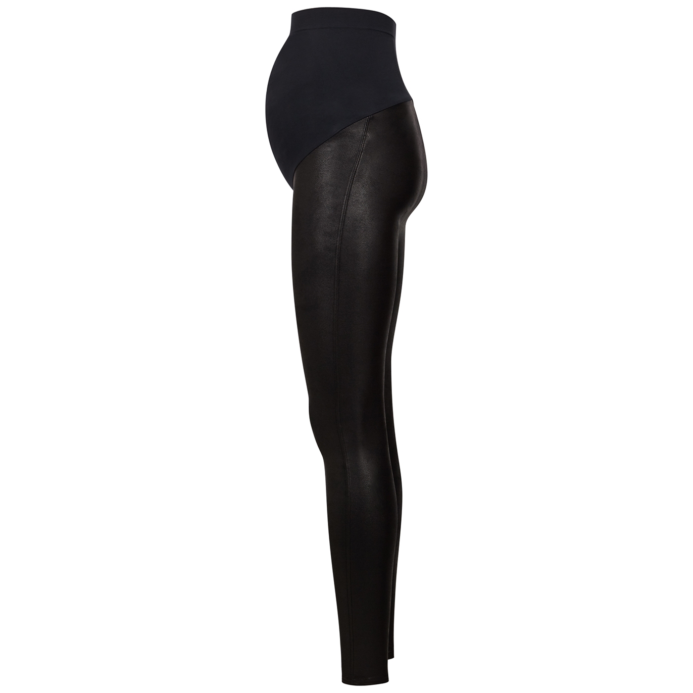 Mama Faux Leather Maternity Leggings