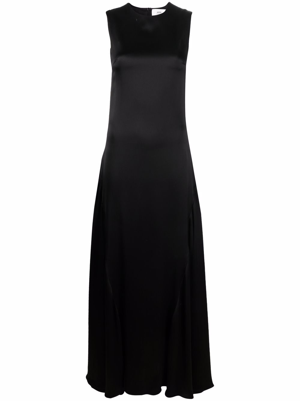 Side-panel long dress - Black