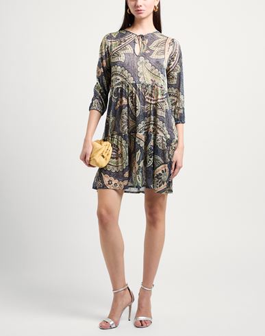 Siyu Woman Mini dress Navy Size 4 Polyester, Polyamide