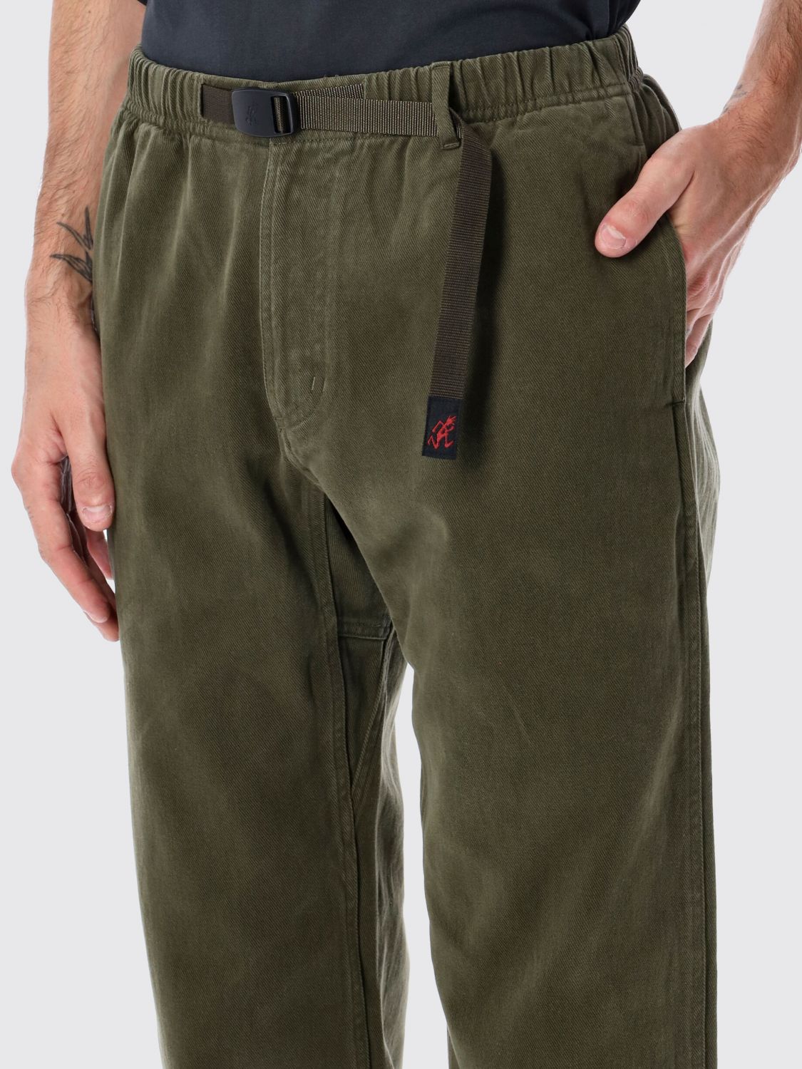 Pants Men color Green