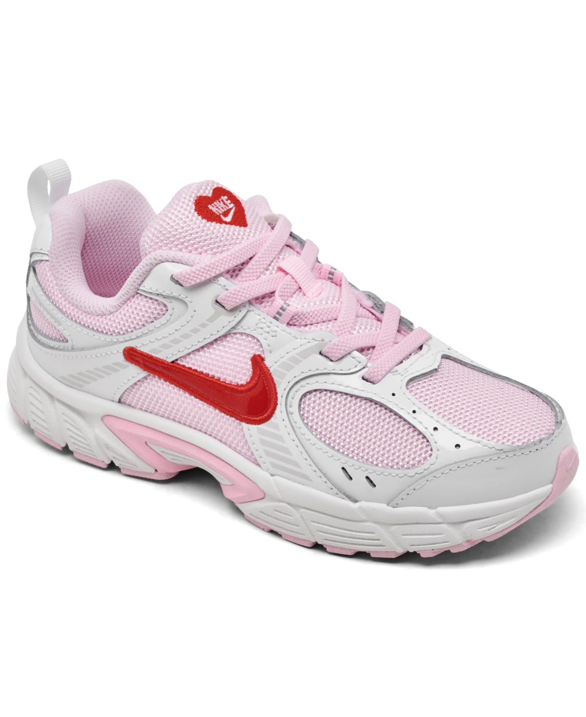 Little Kids V5 Rnr Casual Sneakers from Finish Line - White, Pink