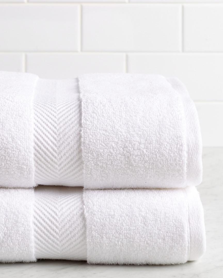 Superior Highly Absorbent Zero Twist 2pc Bath Cotton Sheet Set