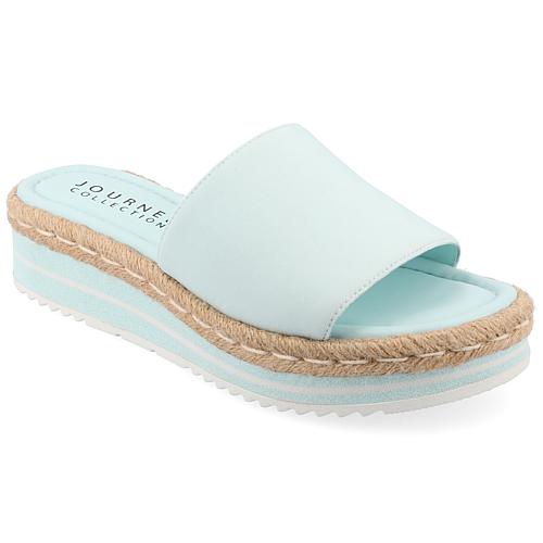 Collection Womens Tru Comfort Foam Rosey Wide Width Sandal - Blue - 6w