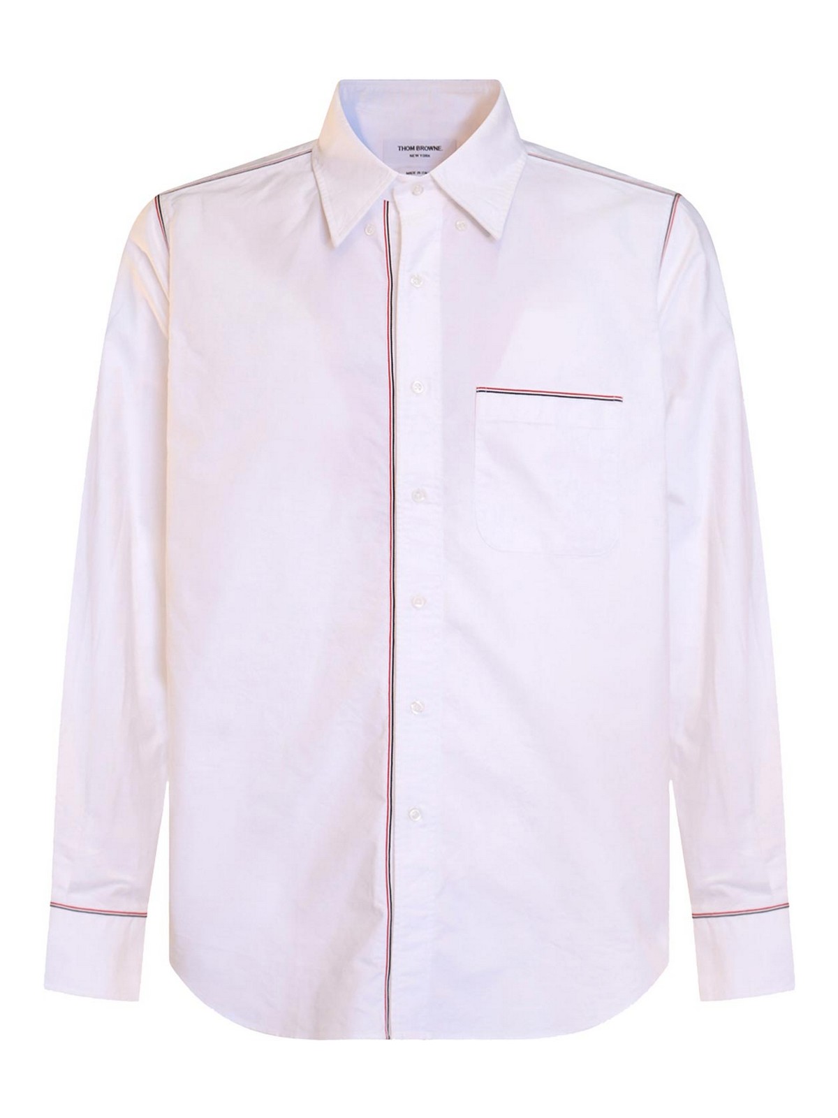 Straight Fit Bd L/s Shirt W/ Gg Framing In Oxford
