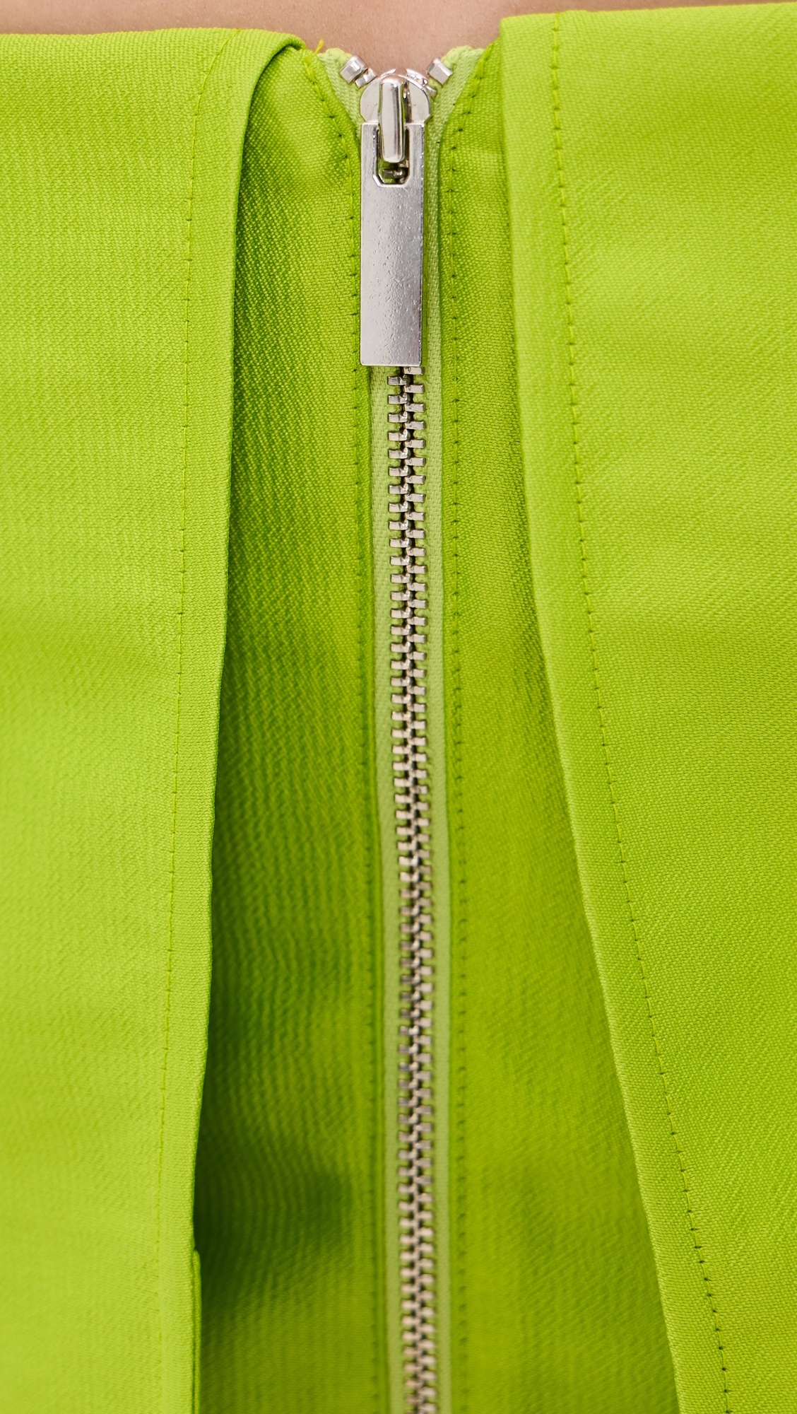 Felix Satin Strapless Top Lime