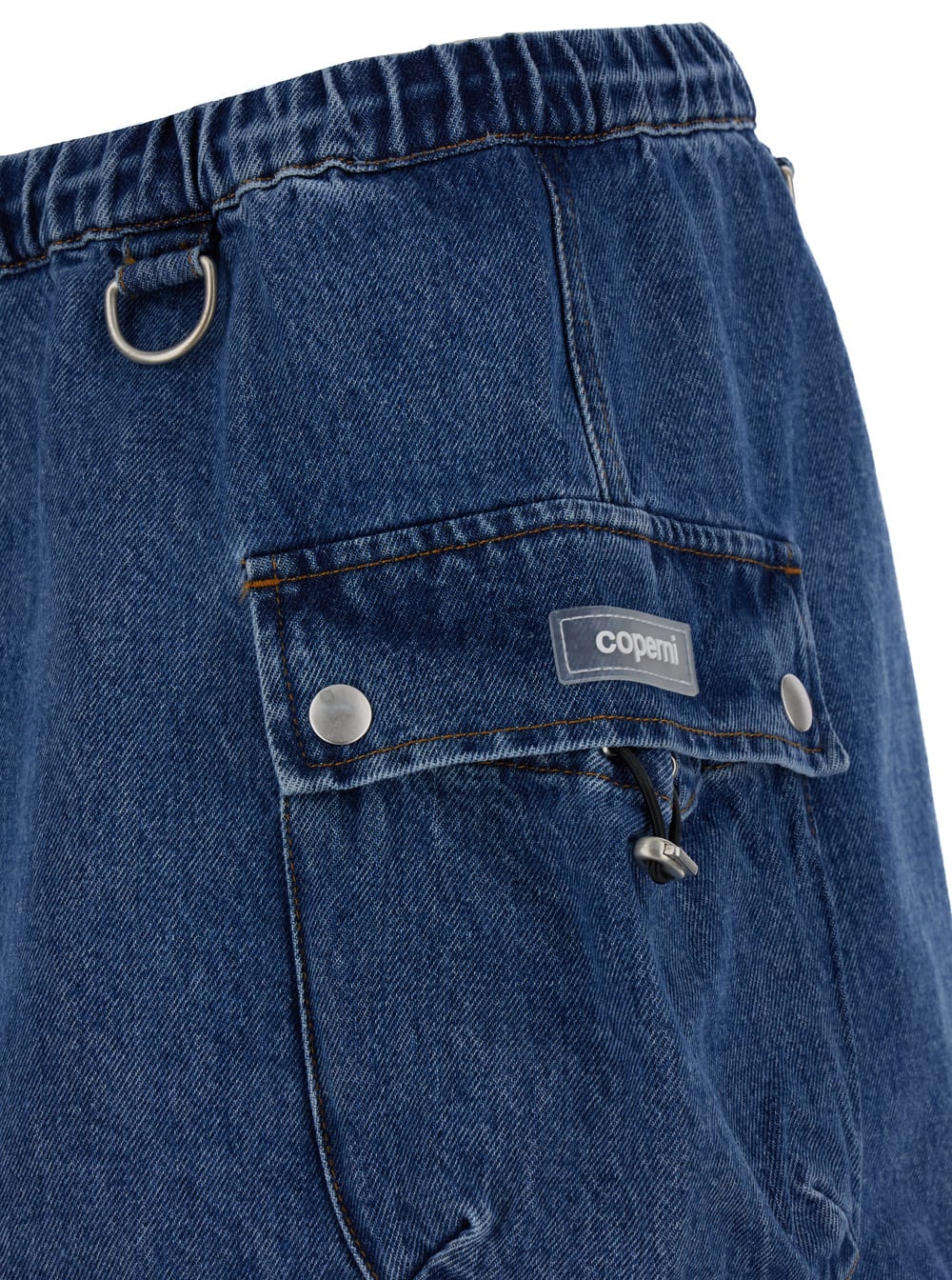 Denim Cargo Skirt