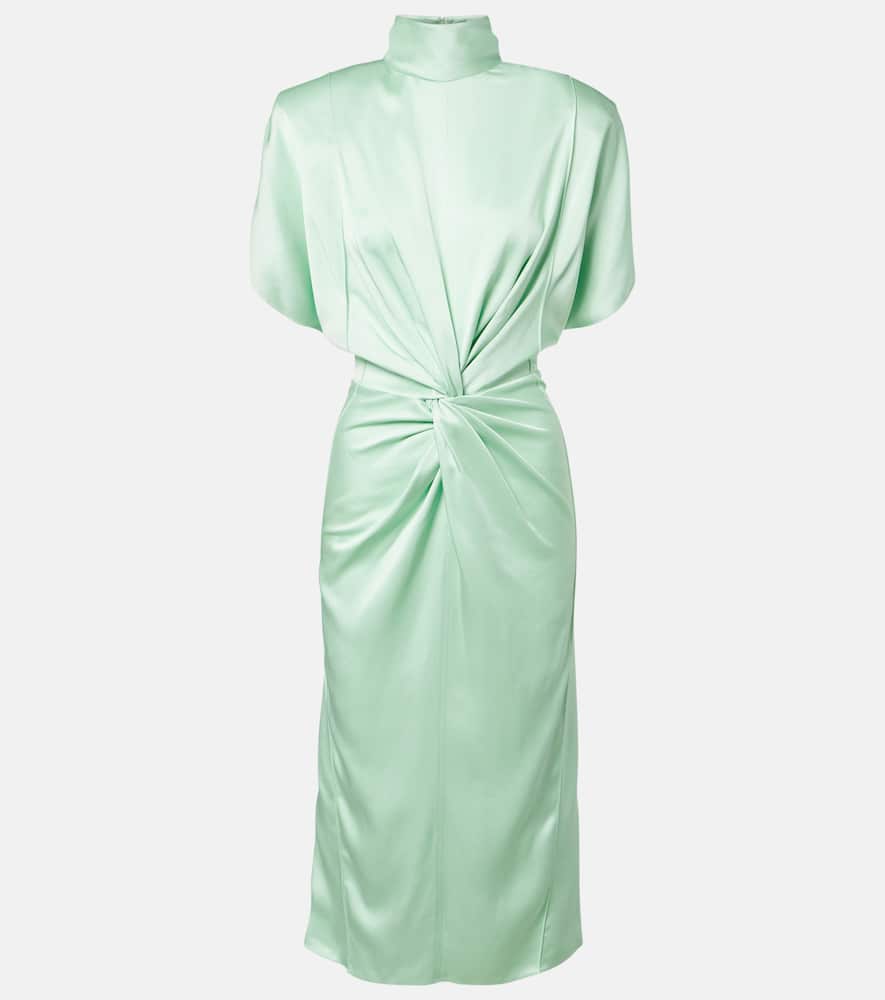 Satin midi dress