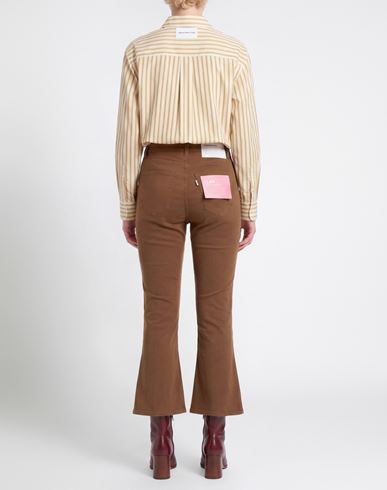 Woman Pants Brown Size 25 Cotton, Elastane