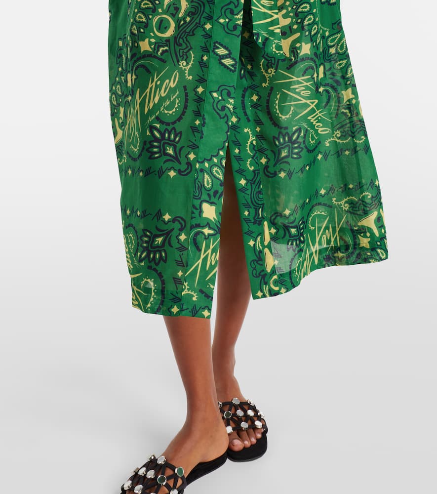 Bandana cotton muslin kaftan