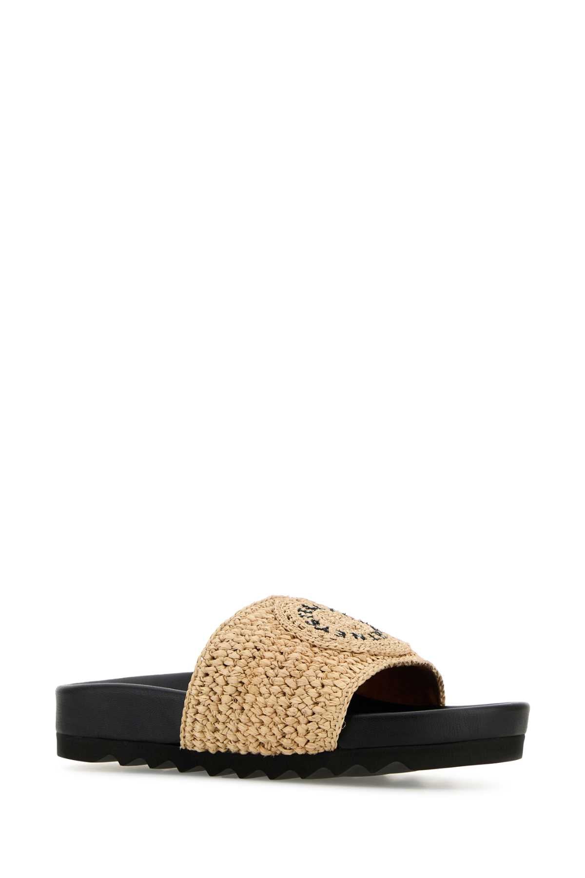 Stella Mc Cartney Raffia Elyse Slipper