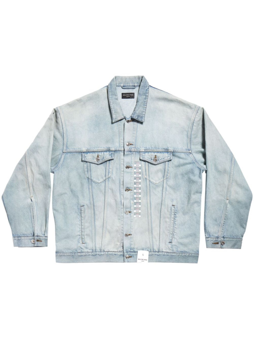 Size Sticker Denim Jacket