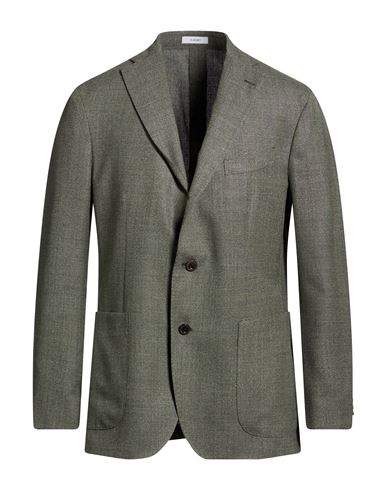 Man Blazer Green Size 36 Virgin Wool