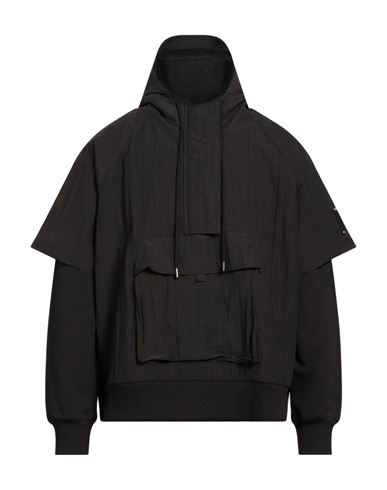 * Man Sweatshirt Black Size L Cotton, Polyamide