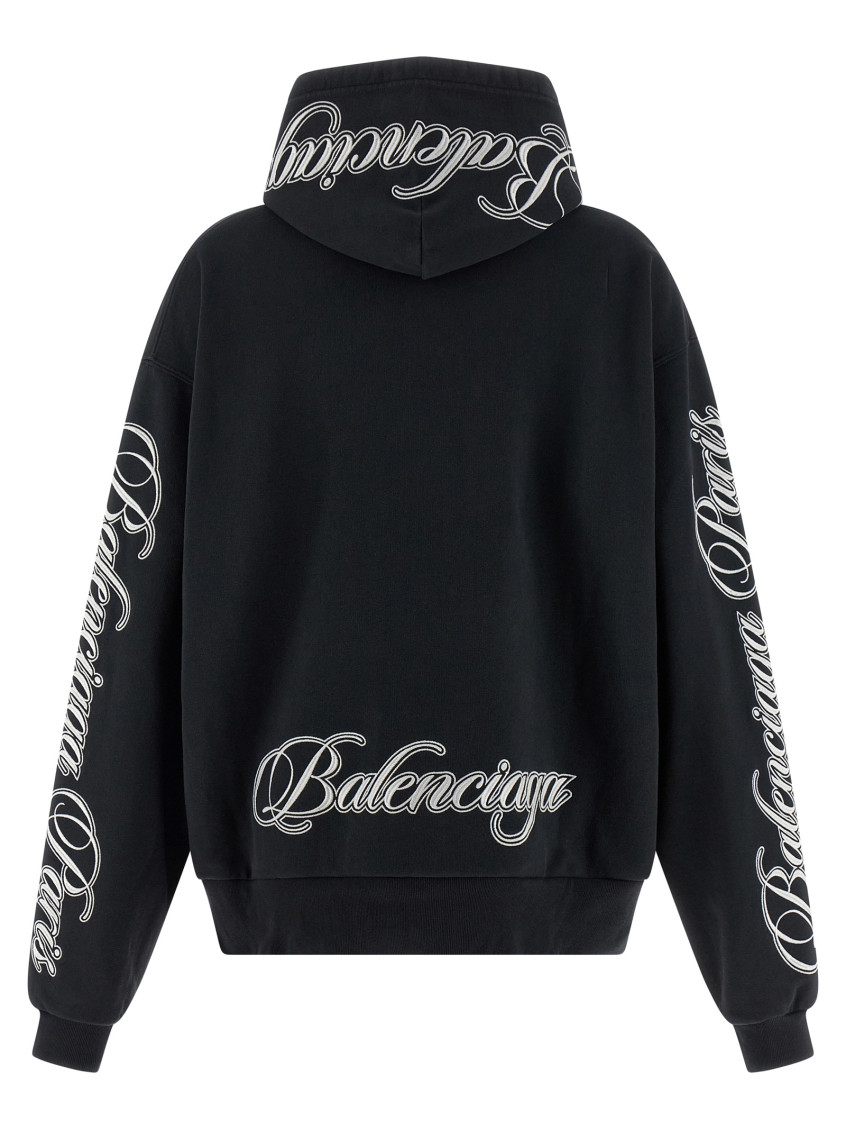 Balenciaga - cotton hooded sweatshirt oversize cut