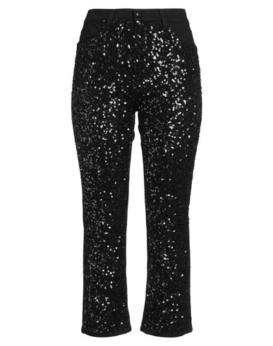 Woman Jeans Black Size 6 Cotton, Polyester, Elastane
