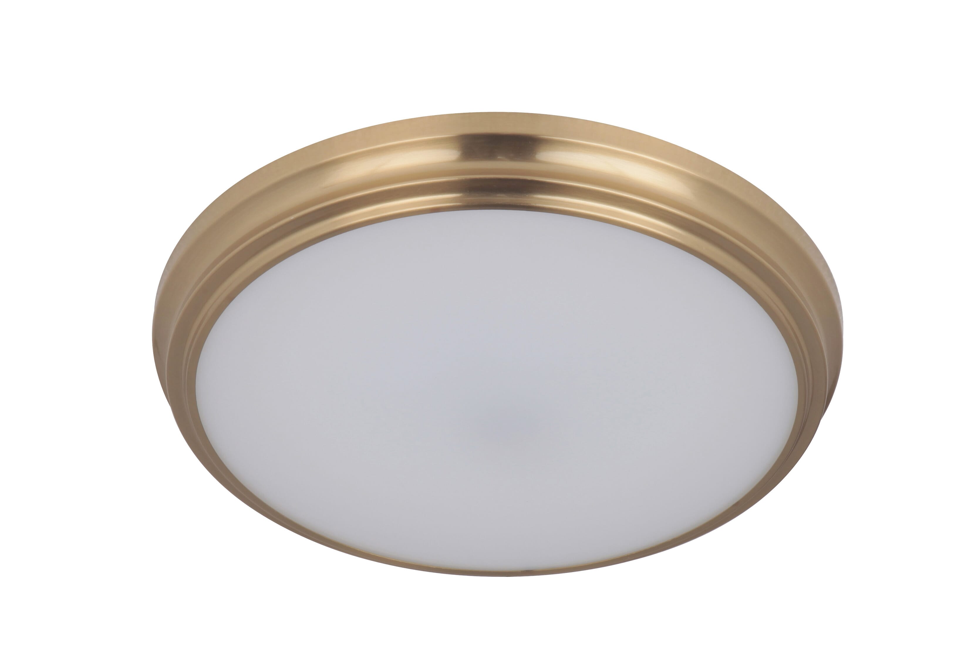Satin Brass LED Flushmount from the X66 flushmounts Collection