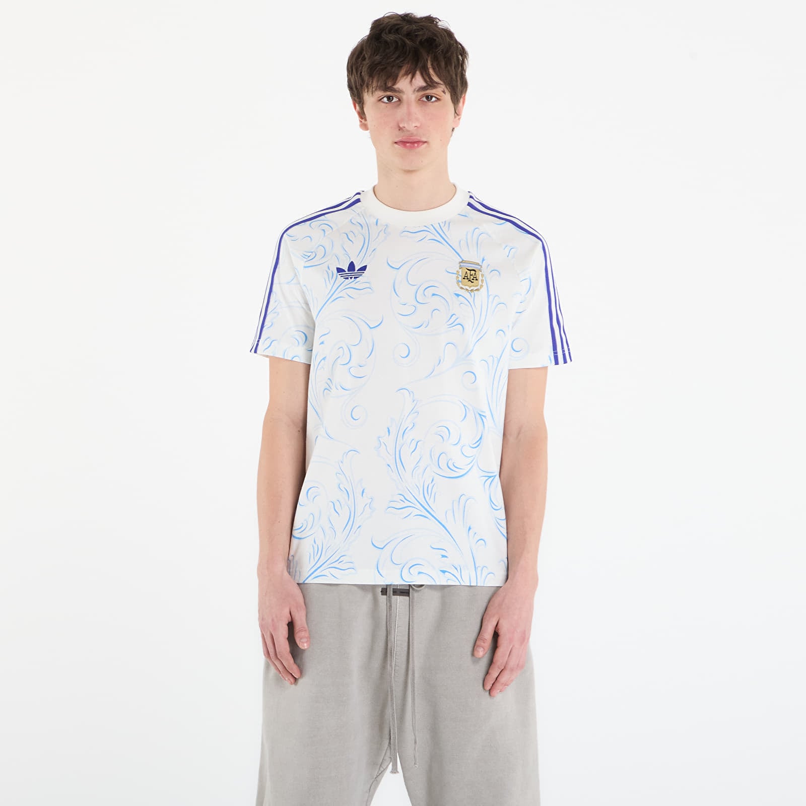 T-shirt adidas Performance Argentina Originals All Over Print T-Shirt Off White