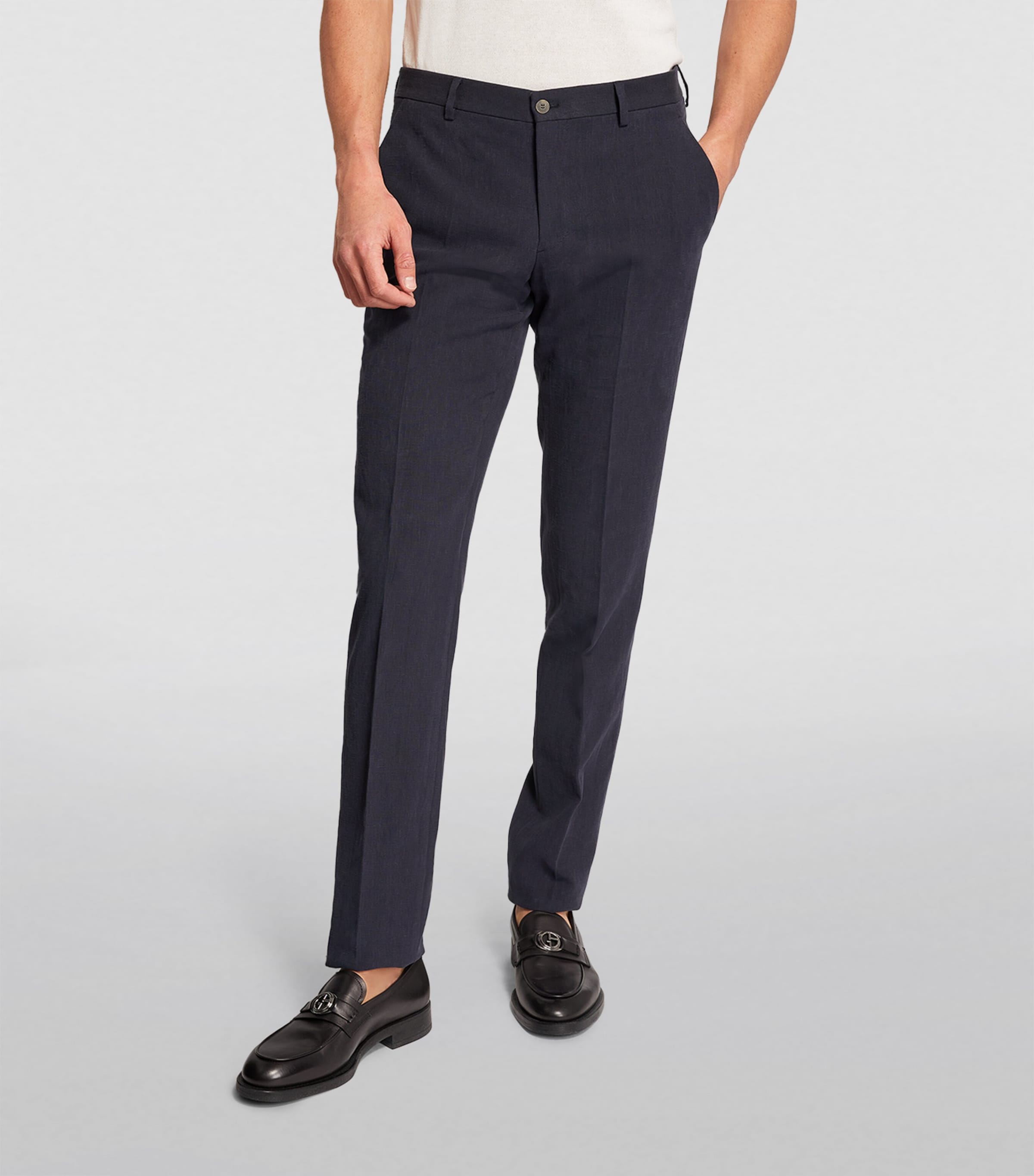 Linen Double-Breasted Suit